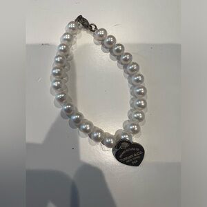 Tiffany Bracelet pearls with heart